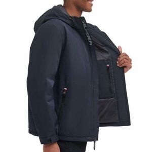 Tommy Hilfiger Men's L Performance Jacket Coat Full Zip Lined Navy Blue NWT